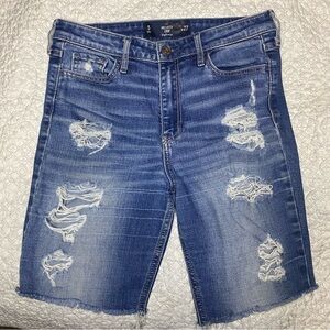 Hollister Crop High Rise Shorts Size 5 Distressed Women’s Hollister Shorts